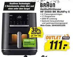 expert Techno Land BRAUN Heißluftfritteuse HF 50551 BK MultiFry 5 Angebot