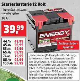 Thomas Philipps Starterbatterie 12 Volt Angebot