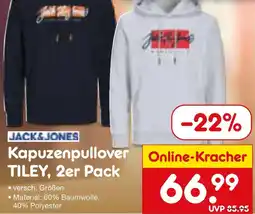 Netto Marken-Discount JACKS JONES Kapuzenpullover TILEY, 2er Pack Angebot
