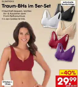 Netto Marken-Discount Slimmaxx Traum-BHs im 5er-Set Angebot