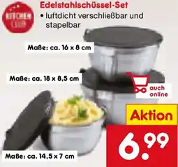 Netto Marken-Discount Edelstahlschüssel-Set Angebot
