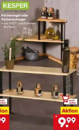 Netto Marken-Discount KESPER Küchenregal oder Kücheneckregal Angebot