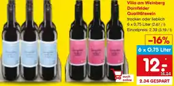 Netto Marken-Discount Villa am Weinberg Dornfelder Qualitätswein Angebot