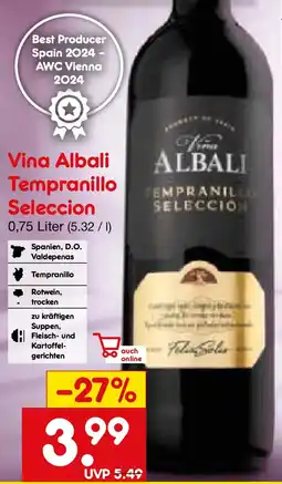 Netto Marken-Discount Vina Albali Tempranillo Seleccion Angebot