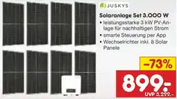 Netto Marken-Discount JUSKYS Solaranlage Set 3.000 W Angebot