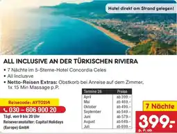 Netto Marken-Discount All inclusive an der türkischen riviera Angebot