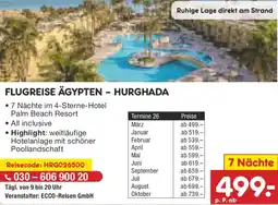 Netto Marken-Discount Flugreise ägypten hurghada Angebot