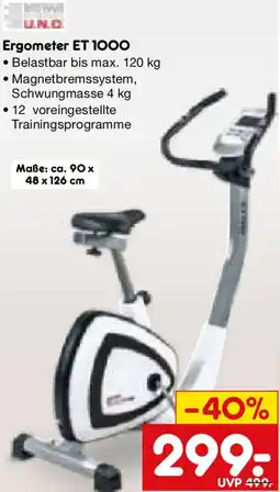 Netto Marken-Discount Ergometer ET 1000 Angebot