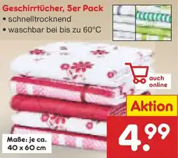 Netto Marken-Discount Geschirrtücher, 5er Pack Angebot