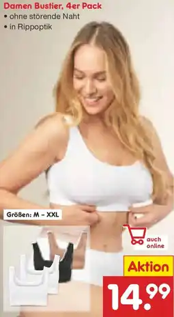 Netto Marken-Discount Damen Bustier, 4er Pack Angebot