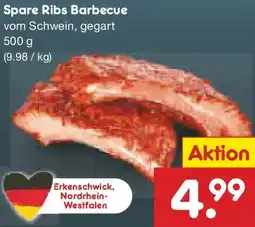 Netto Marken-Discount Spare Ribs Barbecue Angebot