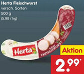 Netto Marken-Discount Herta Fleischwurst Angebot