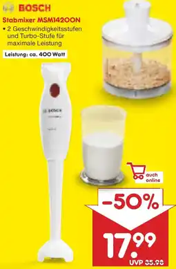 Netto Marken-Discount BOSCH Stabmixer MSM1420ON Angebot