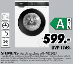 MEDIMAX SIEMENS Waschmaschine WG44G2ZOEP Angebot