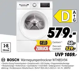 MEDIMAX BOSCH Wärmepumpentrockner WTH85V94 Angebot