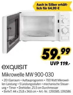 MEDIMAX exquisit Mikrowelle MW 900-030 Angebot