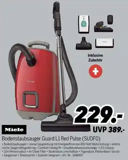 MEDIMAX Miele Bodenstaubsauger Guard L1 Red Pulse (SUDF0) Angebot