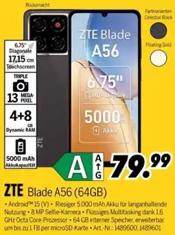 MEDIMAX ZTE Blade A56 (64GB) Angebot