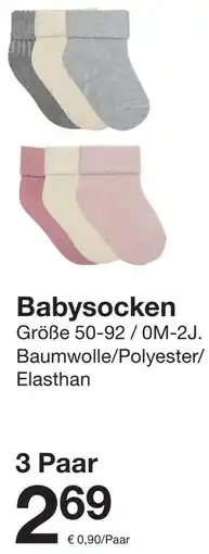 Zeeman Babysocken Angebot