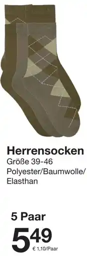 Zeeman Herrensocken Angebot