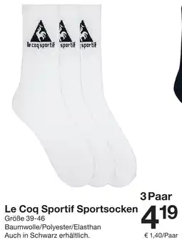 Zeeman Le Coq Sportif Sportsocken Angebot