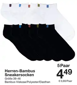 Zeeman Herren-Bambus Sneakersocken Angebot