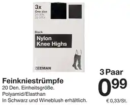 Zeeman Feinkniestrümpfe Angebot