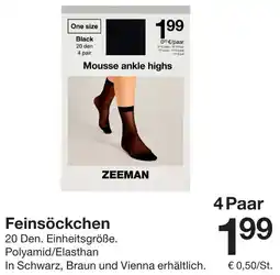 Zeeman Feinsöckchen Angebot