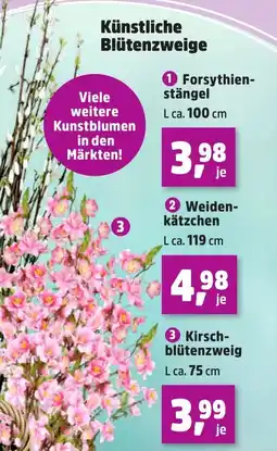 Thomas Philipps Künstliche Blütenzweige 3 Kirschblütenzweig Angebot