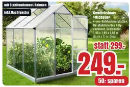 B1 Discount Baumarkt Gewächshaus >>Michelle<< Angebot