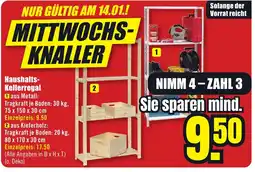 B1 Discount Baumarkt Haushalts- Kellerregal Angebot