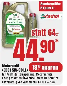 B1 Discount Baumarkt Castrol Motorenöl >>EDGE 5W-30 LL<< Angebot