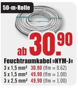 B1 Discount Baumarkt Feuchtraumkabel >>NYM-J<< Angebot