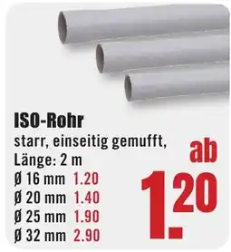 B1 Discount Baumarkt ISO-Rohr Angebot