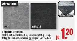 B1 Discount Baumarkt Teppich-Fliesen Angebot