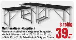B1 Discount Baumarkt Multifunktions-Klapptisch Angebot