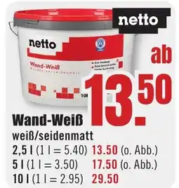 B1 Discount Baumarkt netto Wand-Weiß Angebot
