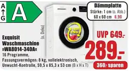 B1 Discount Baumarkt Exquisit Waschmaschine >>WA8014-340A<< Angebot