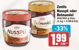 AEZ Zentis Nusspli oder Belmandel Angebot