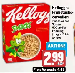 AEZ Kellogg's Frühstückscerealien Angebot