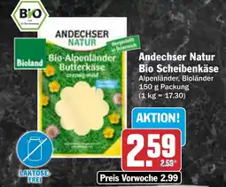AEZ Andechser Natur Bio Scheibenkäse Angebot