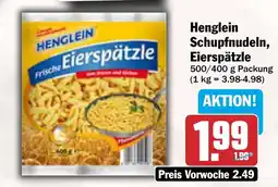 AEZ Henglein Schupfnudeln, Eierspätzle Angebot