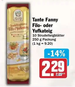 AEZ Tante Fanny Filo- oder Yufkateig Angebot