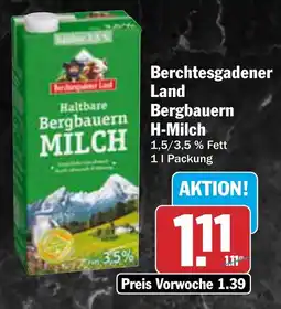 AEZ Berchtesgadener Land Bergbauern H-Milch Angebot