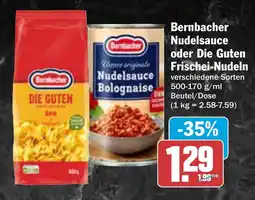 AEZ Bernbacher Nudelsauce oder Die Guten Frischei-Nudeln Angebot
