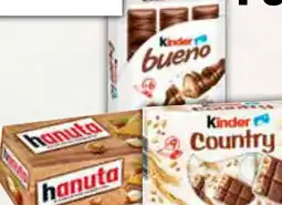 AEZ Hanuta 10er, Kinder Bueno 6er, Kinder Country 9er oder Chocnut Angebot