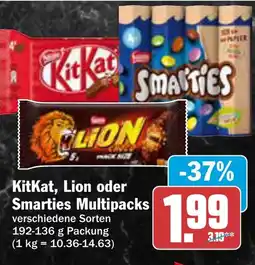 AEZ KitKat, Lion oder Smarties Multipacks Angebot