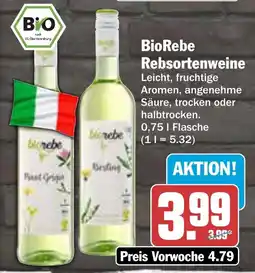 AEZ BioRebe Rebsortenweine Angebot