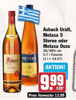 AEZ Asbach Uralt, Metaxa 5 Sterne oder Metaxa Ouzo Angebot