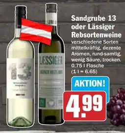 AEZ Sandgrube 13 oder Lässiger Rebsortenweine Angebot